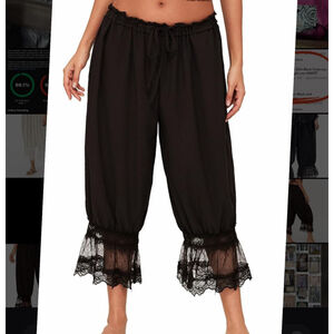 Black Bloomers BlkLac1 LARGE/to 2X Adjustible FIRM! ALMOST SOLD OUT!